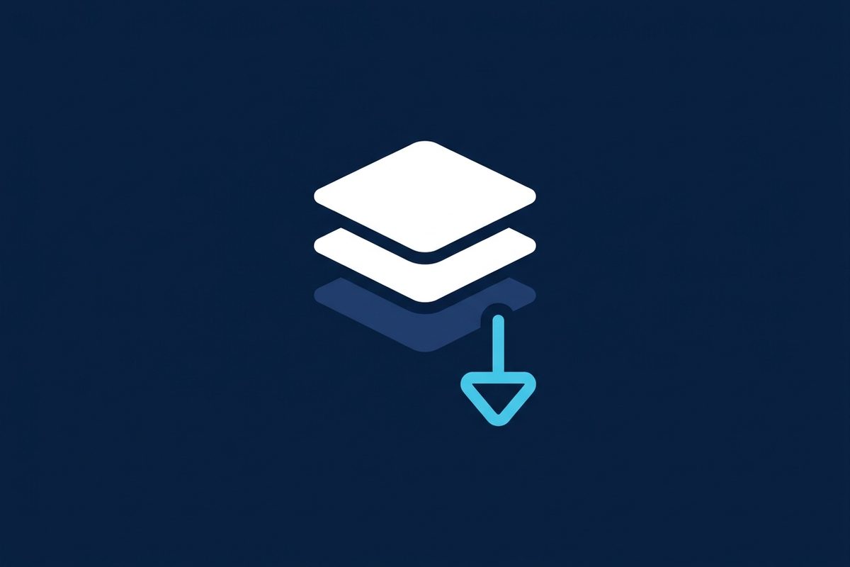 Stacked template documents with download arrow illustration: free SOP templates library